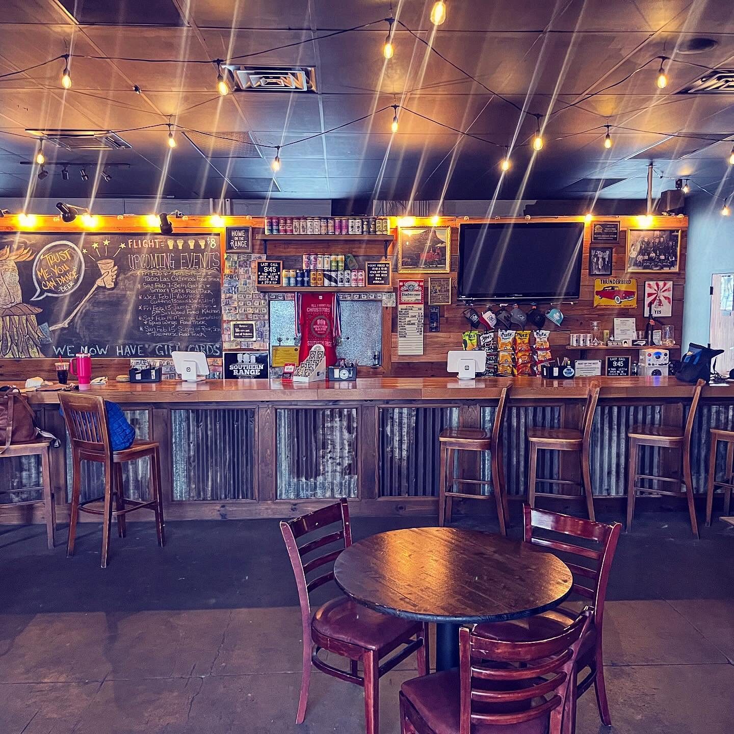 Inside the Southern Range Brewing taproom in Monroe, NC